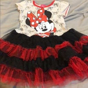 Adorable Minnie Mouse dress with tutu bottom